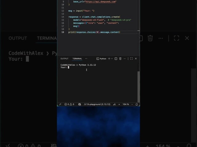 Build Your Own AI Chatbot with DeepSeek API #Python #DeepSeek #DeepSeekAPI #AI #programming #coding