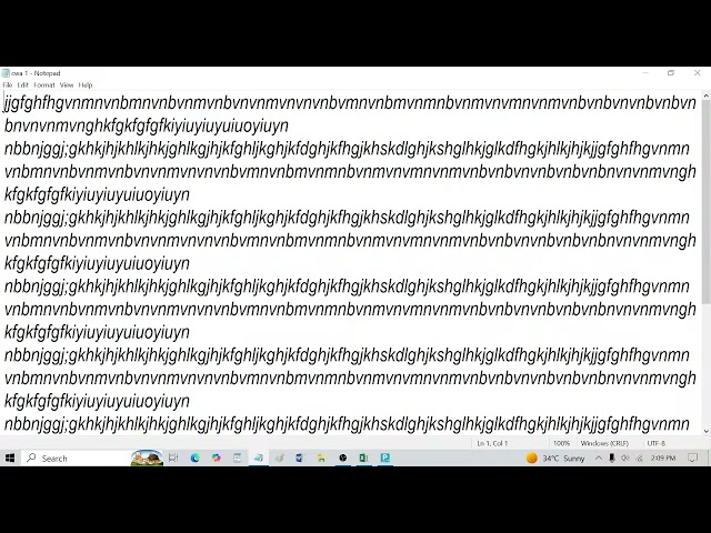 Notepad Basic computer course 