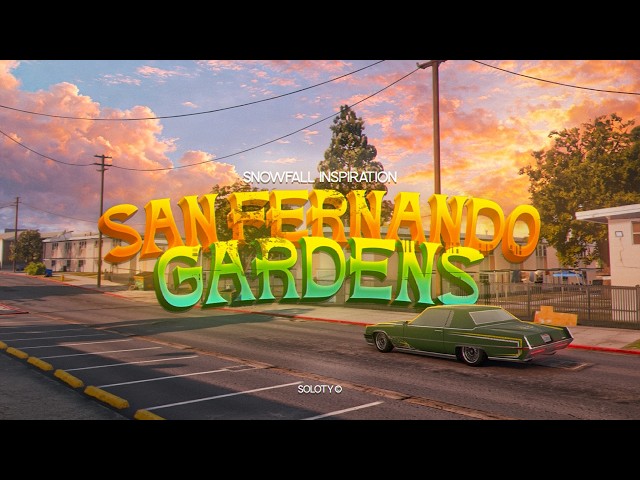 FiveM Maps | San Fernando Gardens Hood Los Angeles - Snowfall Inspiration [+10 MLO]