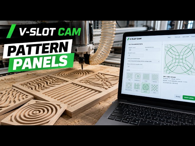 New V-SLOT CAM v5! Generating G-code and patterned CNC panels #cnc #diy