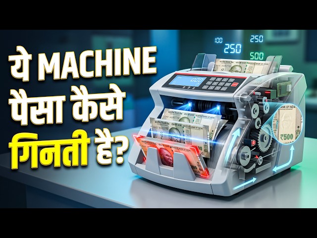 Money Counter Machine कैसे काम करती है? 😳 नकली नोट कैसे पकड़ लेती है?