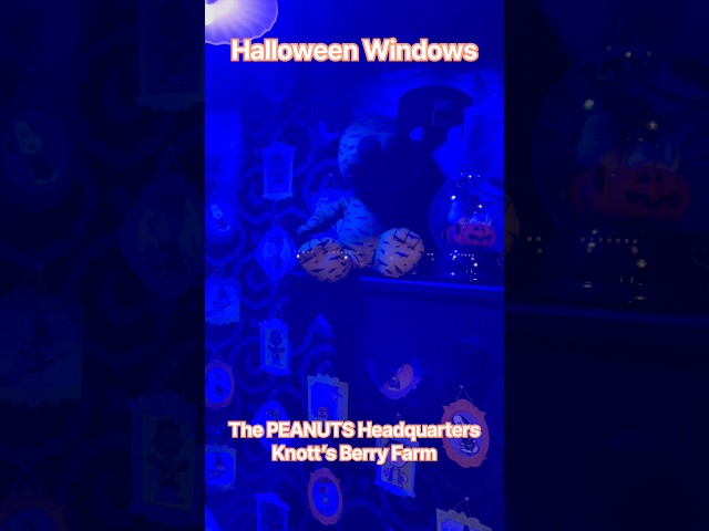Halloween Windows at The PEANUTS Headquarters