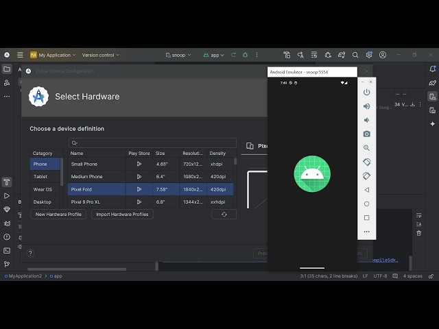 Android Emulator in Android Studio (Android Virtual Device)