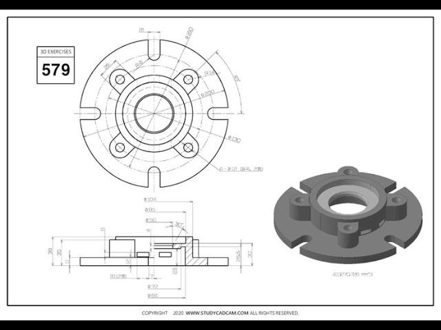 AutoCAD 3D Practice Tutorial | Step-by-Step Design for Beginners - 133 | Easy Method