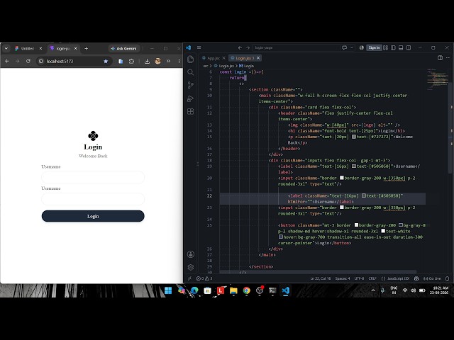 Code With Me 💻 | Figma Design to Modern Responsive Login Page in React JS | No Talking
