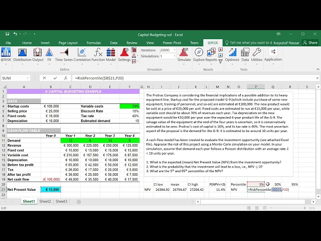 15. Capital Budgeting - Further evaluation