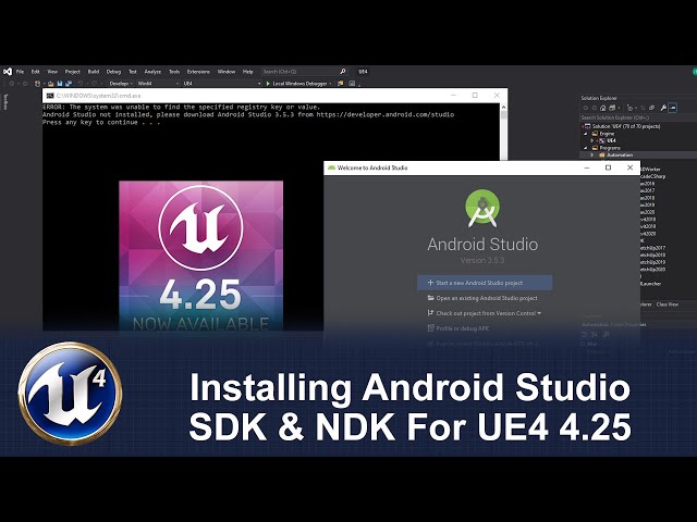 Installing Android Studio SDK & NDK For UE4 4.25