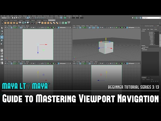 Maya Beginner Tutorial 3/13: Guide to Mastering Viewport Navigation