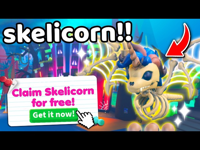 How To Get NEW SKELICORN For FREE In Adopt Me!