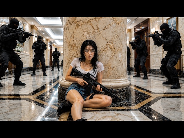 【FULL MOVIE 4K】Terrorists raid, female commando fights back fiercely!