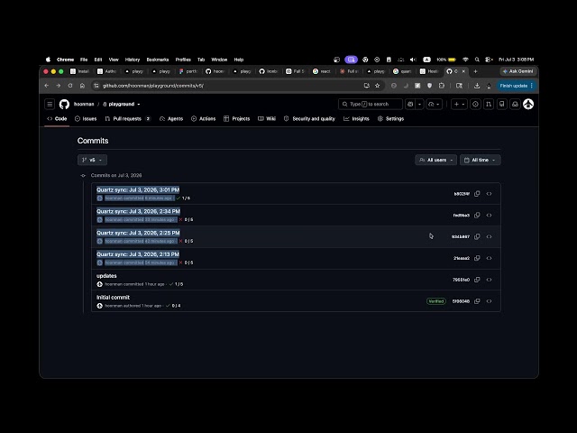 rebuilding portfolio (quartz website)