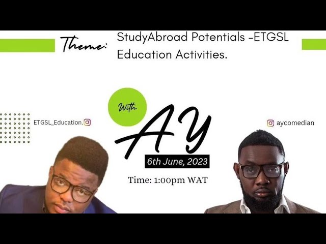 The Ayshow Live - Study Abroad Potentials