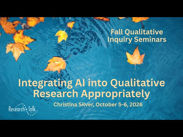 Christina Silver: Integrating AI into Qualitative Research Appropriately