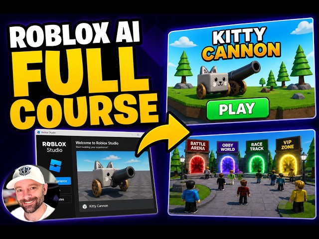 ROBLOX AI FULL COURSE (2.5 HOURS): Studio to a Published Game (2026)