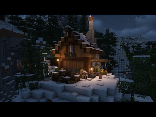 Minecraft Winter Cabin w/ C418 Music