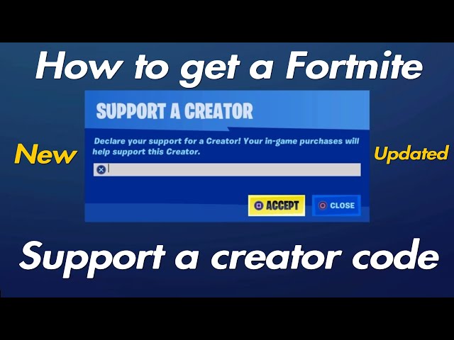 How to get a Fortnite support a Creator Code (New Updated) |Fully Explained|