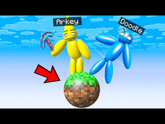 Trapped on ONE SPHERE BLOCK in Minecraft..