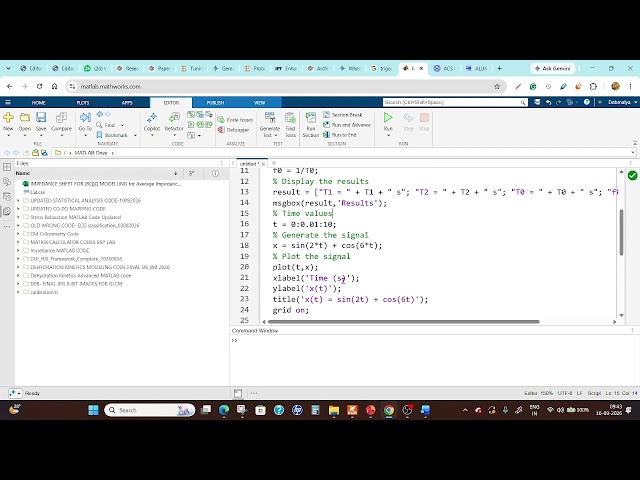 Lecture 5 -Fourier Series, Fourier Transform and Laplace Transform (Part 2- Problems & Programming)