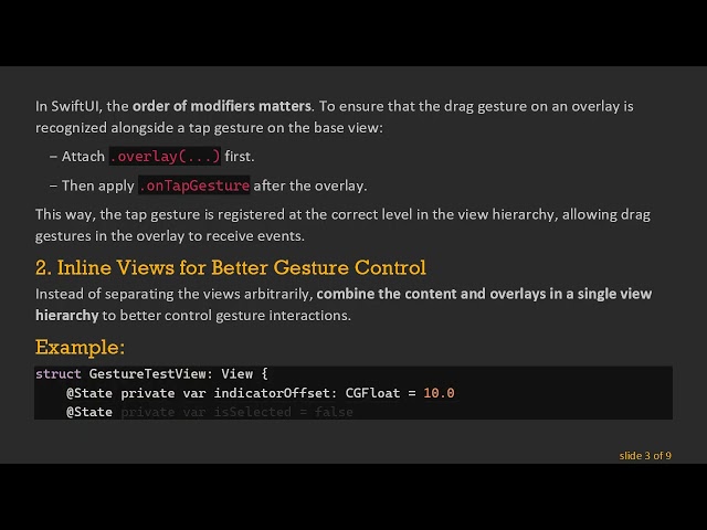 Resolving Gesture Conflicts in SwiftUI: TapGesture vs DragGesture on Nested Views