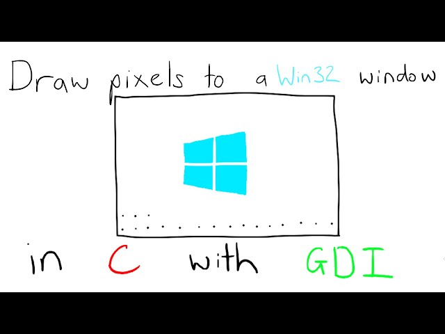 Draw Pixels to a Win32 Window in C with GDI