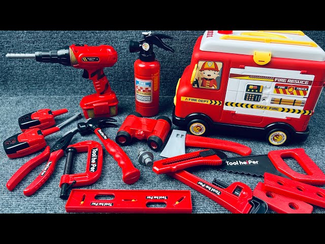13-minute immersion unboxing firefighting tools, screwdriver nut tools  ASMR | Toy Review