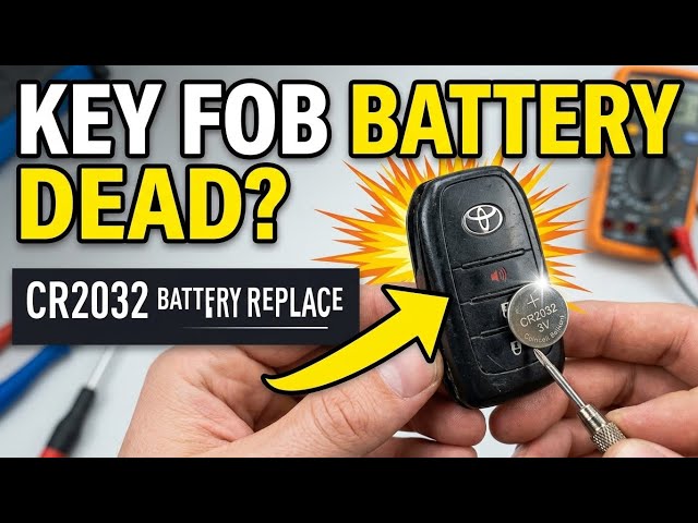 Battery replacement car key fob Toyota Hilux