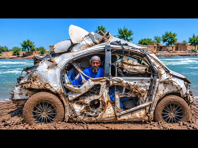 IMPOSSIBLE REPAIR - Pakistani Workshop Restores a Car Swept Away by Floodwaters - @accidentmaster
