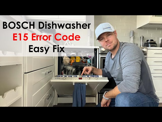 BOSCH Dishwasher E15 Error Code FIXED in Minutes!