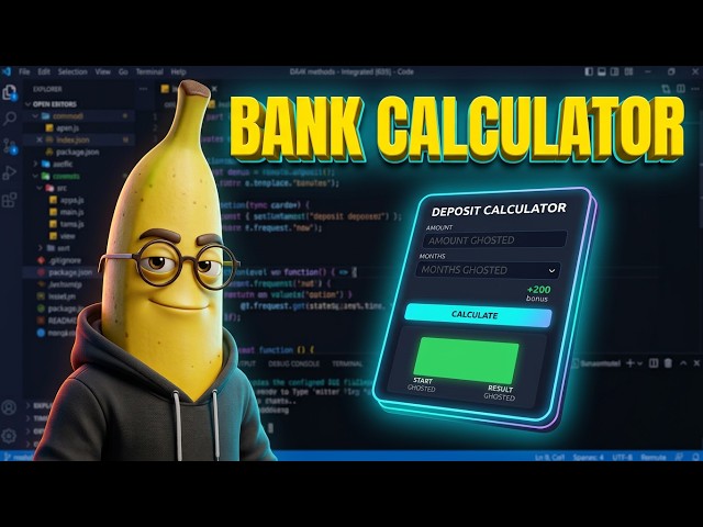 18 - Building a bank deposit simulator from scratch (Math.round) (JS lessons)