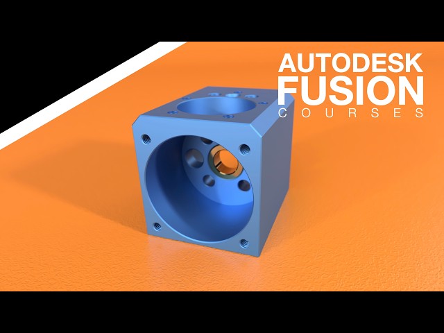 Autodesk Fusion Intermediate Course - 1/10 - Crankcase & Bushing 4-Stroke RC Engine (2025)