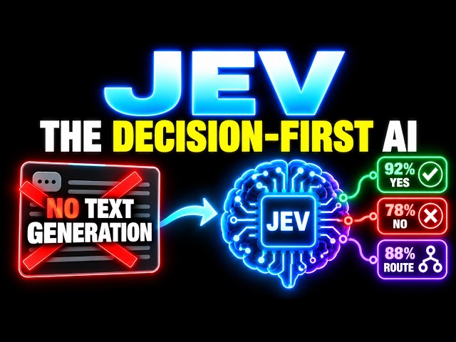 What Is Jev? The AI Model That Doesn’t Generate Text