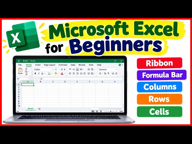 Excel Basics for Kids | Learn Rows, Columns, Cells & More