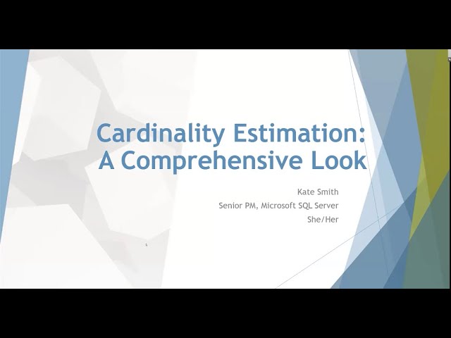 Cardinality Estimation: A Comprehensive Look