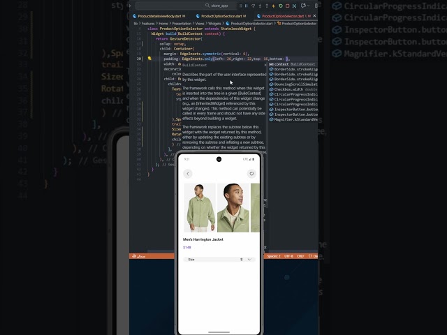 Flutter UI Speed Build ⚡ #flutter #flutterui #coding