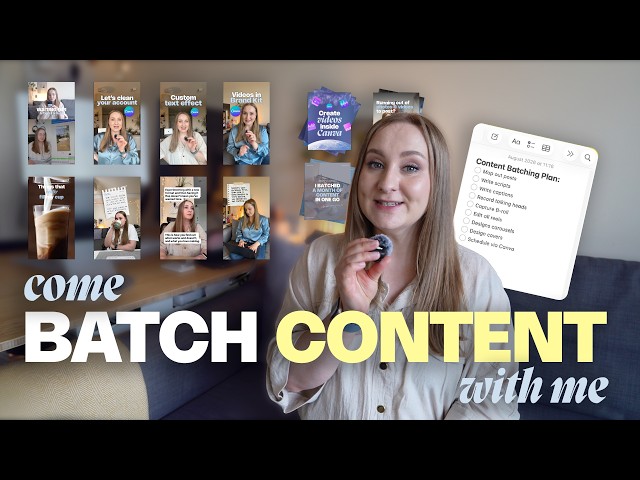 How I Create a Month of Content in One Day (Without Filming Every Day)