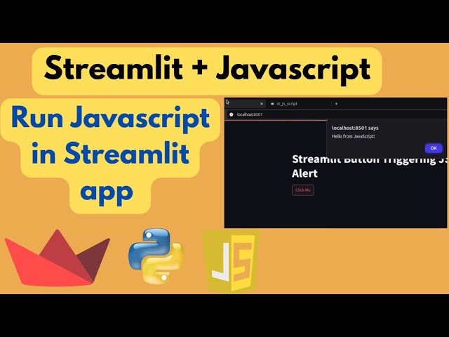Use Javascript in Streamlit app | Streamlit + Javascript