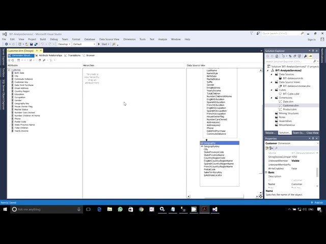 Data warehouse Analysis Services Part3