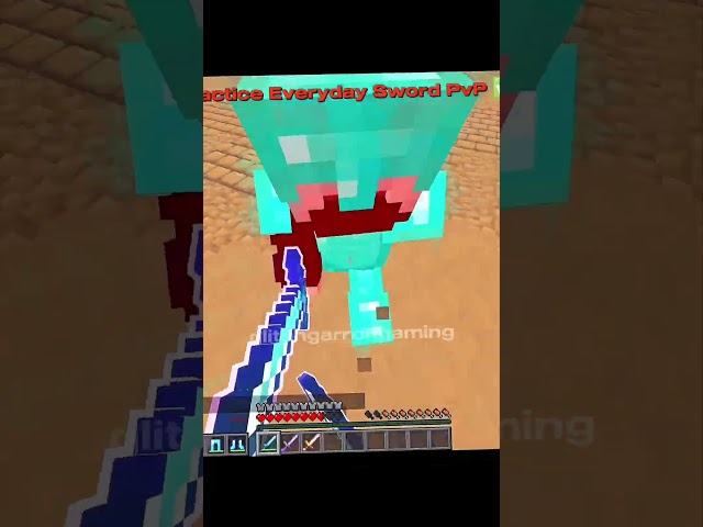 Practice Sword Everyday to become better #minecraft #minecraftshorts