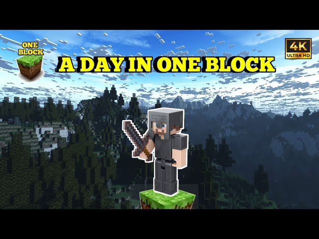 A DAY IN ONE BLOCK MINECRAFT || AMJGAMERZ || NOOB IS TRYING DO FARMING @dream