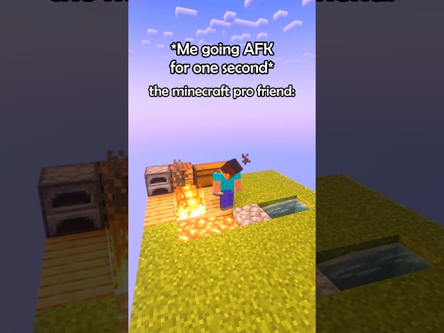 The Minecraft pro friend: 🤓🤠 #tweening #minecraftmemes