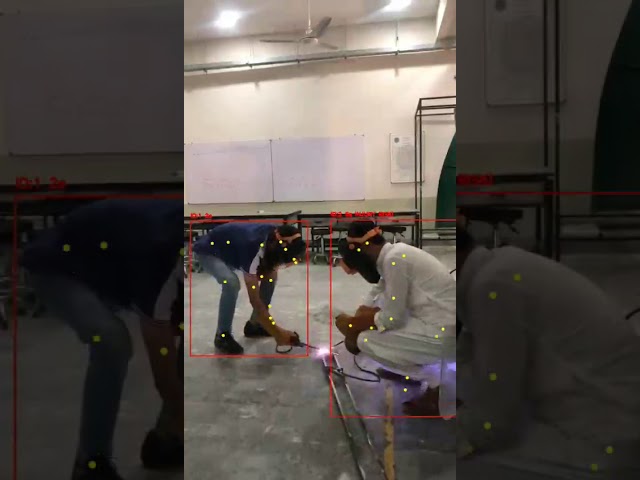 Pose Strain Detection System for Workers YOLOv8n #yolo #computer vision #shortsfeed