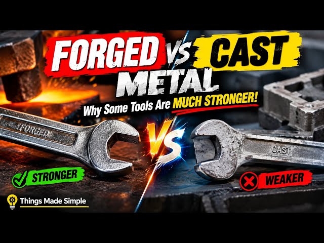 Forged vs Cast Metal: Why Some Tools Are MUCH Stronger! 🔥⚒️ | Things Made Simple