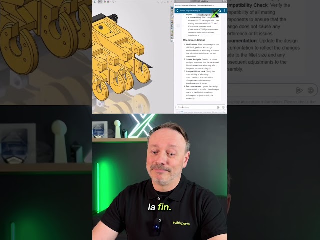 Voyez l'impact d'une modification avant qu'elle ne casse votre modèle SOLIDWORKS 🤖