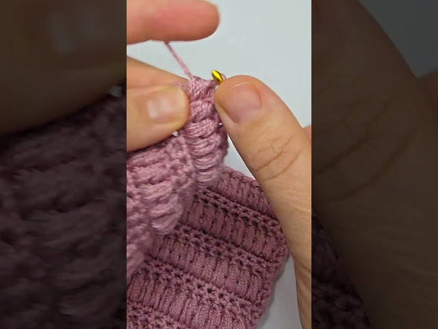 Wow!🧶🩷 Easiest andfastest. Incredibly beautiful! Knitting Stitch