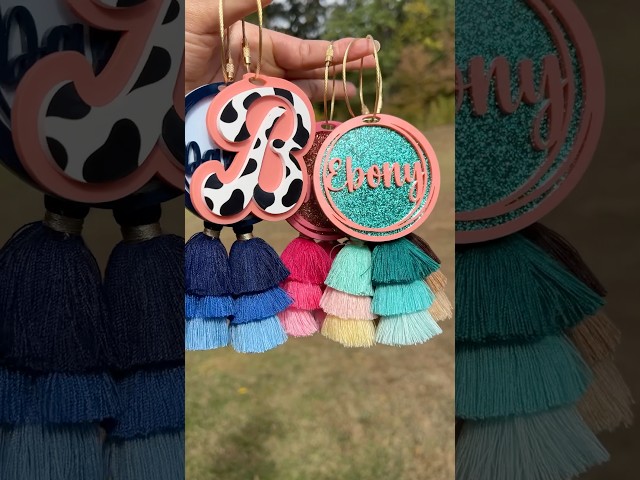 ASMR✨ Custom Bag Tassels Galore! | Bag Charms for Bogg Bag | Cow Print Bag Tag