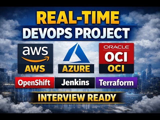 End-to-End Multi-Cloud DevOps Project| AWS Azure OCI | OpenShift Jenkins Terraform | Interview Ready