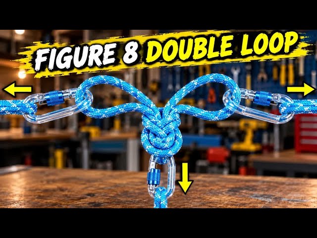 Do You Need a Complete Knot? Now You Know the Secret of FIGURE 8 DOUBLE LOOP | How to Tie It