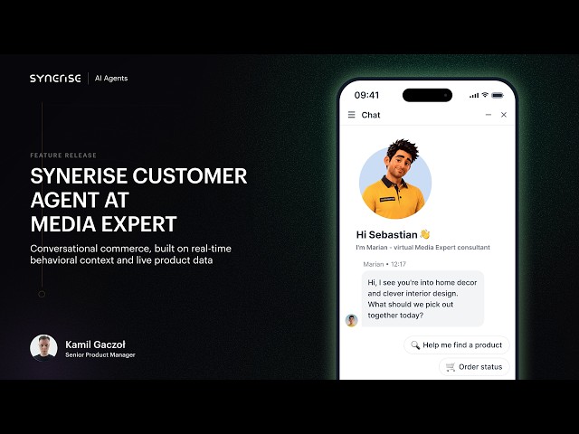 Synerise Customer Agent at Media Expert: conversational commerce on behavioral context and live data