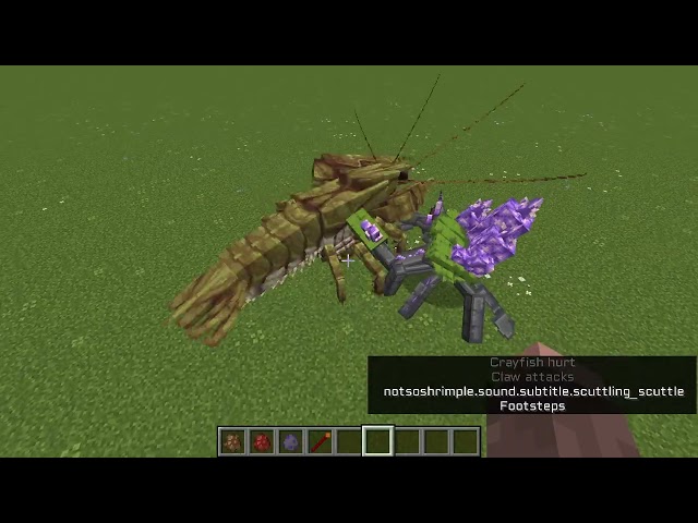Crayfish vs Amethyst Crab - Minecraft Java