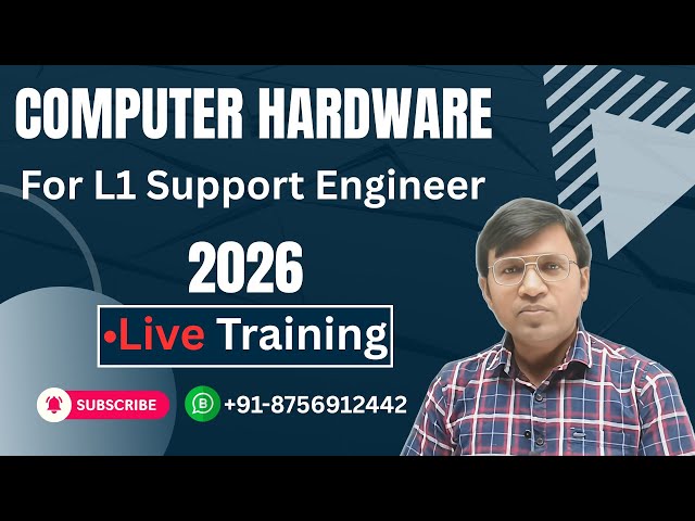 Computer Hardware Full Course for L1 Support Engineer 2026 | Live Training | ICNT Gyan